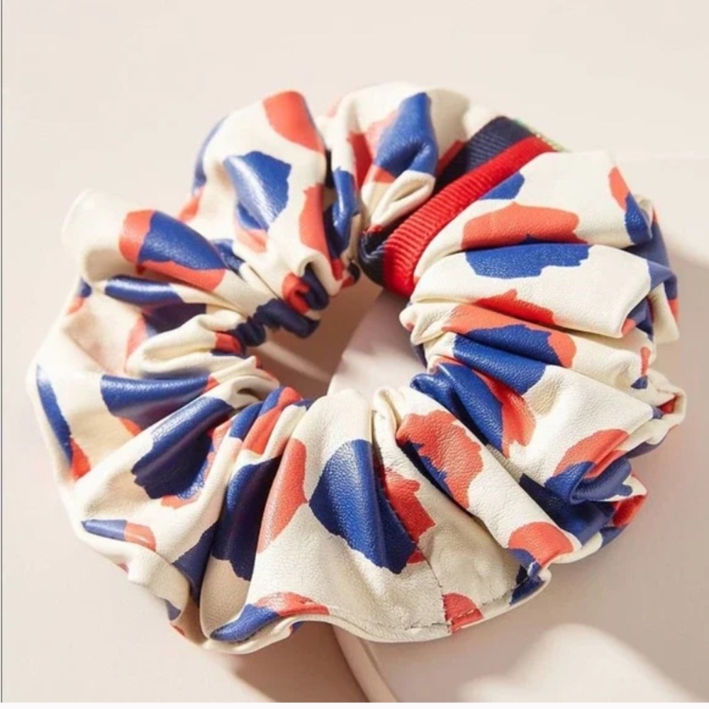 Claire V. Leather Scrunchie